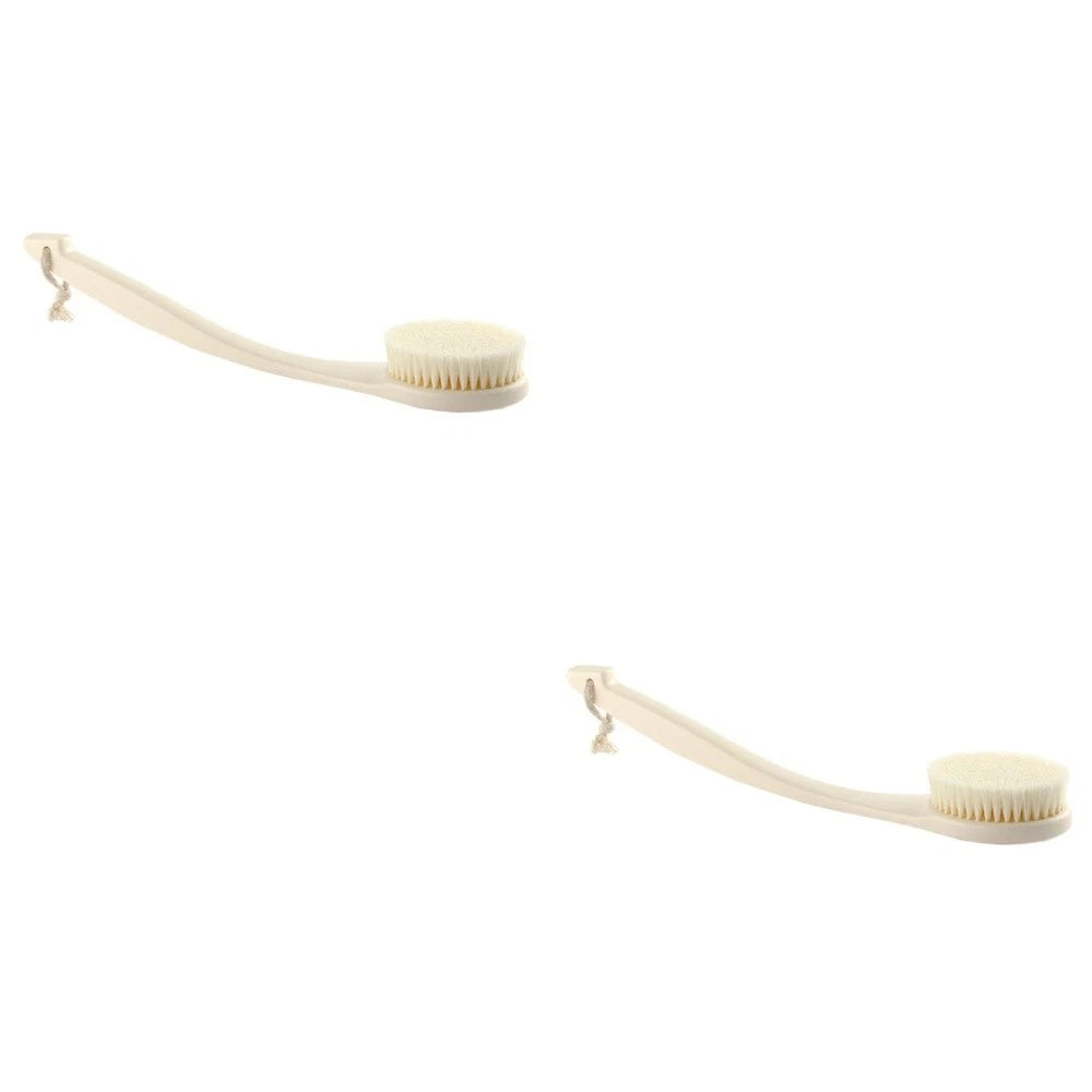 2pcs Household Bath Back Cleaning Brush Portable Back Scrubber Exfoliation