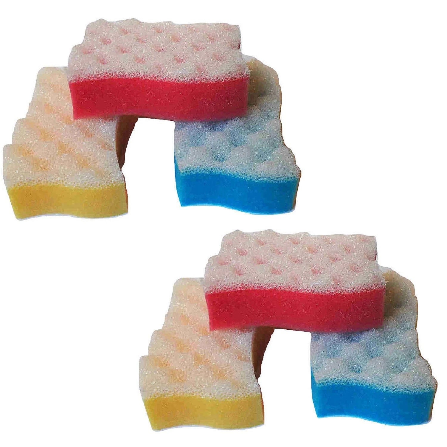 6 PACK Exfoliating Exfoliate Skin Body Massage Bath Exfoliator Sponge Sponges