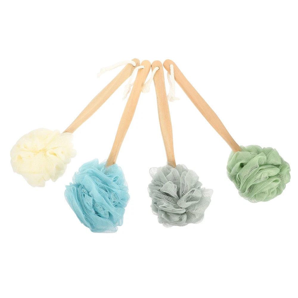 4 Pcs Bath Brush Rubs Back Miss Man Exfoliating Body Scrubber Shower