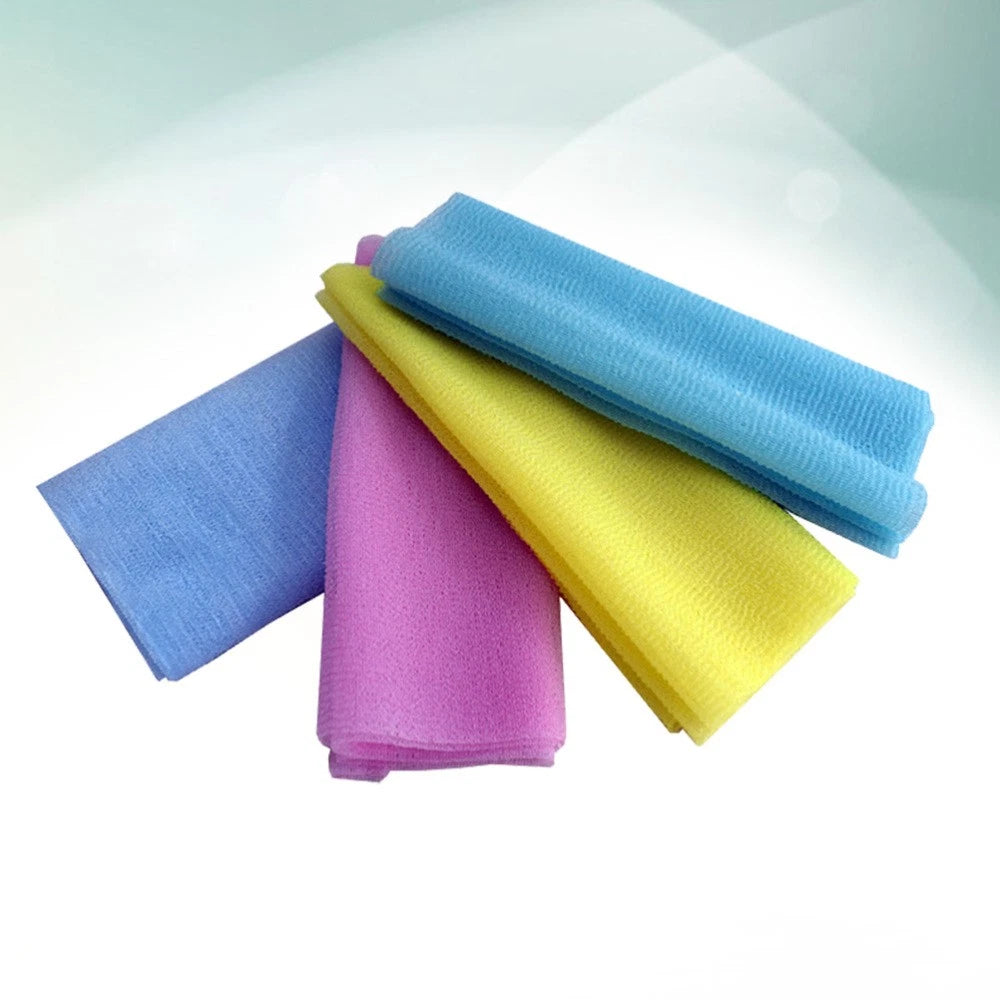 4 Pcs Bath Towel Back Cleaning Scrubber Exfoliating Brush for Body
