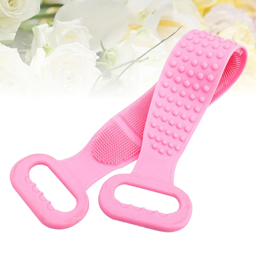 Bath Brush Body Exfoliating Tool Back Scrubbing Shower Scrubber Silicone