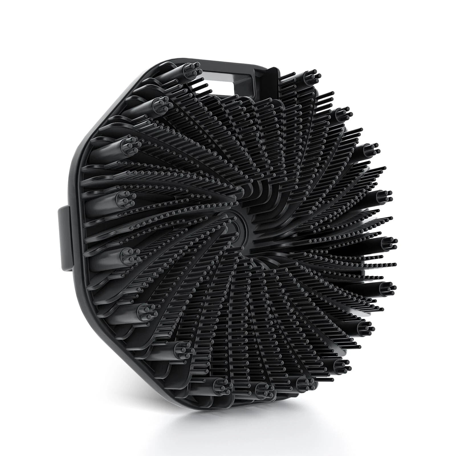 Silicone Body Scrubber Black - Exfoliating Shower Brush for Gentle Massage