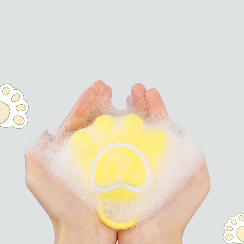 Cat Claw Bath Brush Child Baby Silicone Shower Scrubber Children Bathing