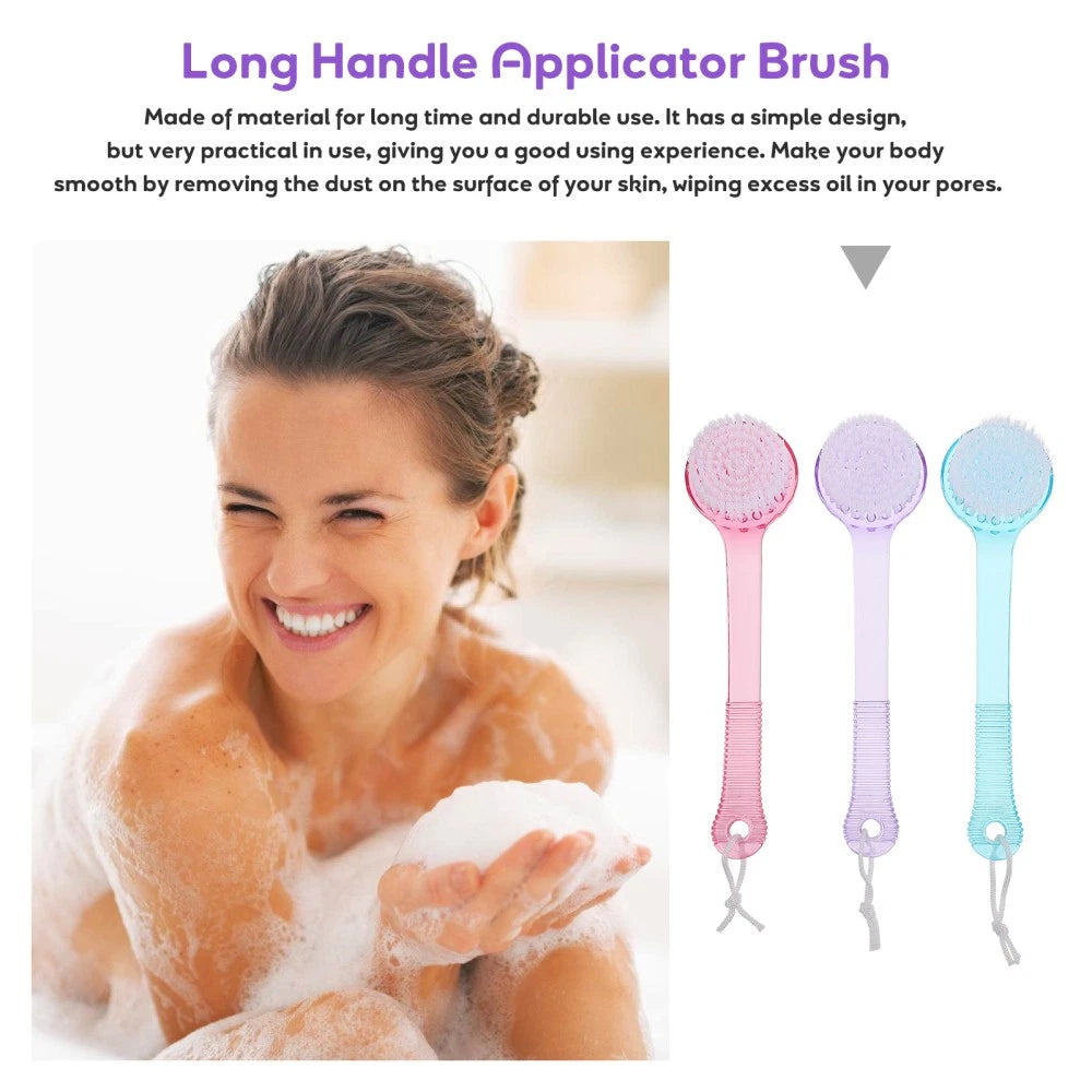 3 Pcs Bath Brush Multi-functional Exfoliating Bursh Back Scratcher for Men
