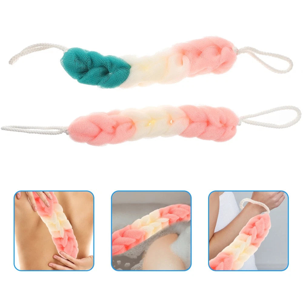 3 Pcs Bath Towel Man Body Loofah Exfoliator Exfoliating Shower Pouf