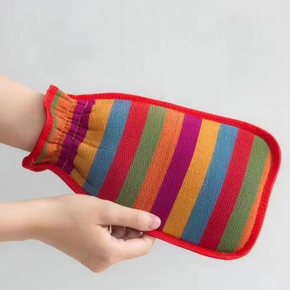 3 Pcs Bath Towel Gloves Bathing Accessories Back Brush for Shower Men