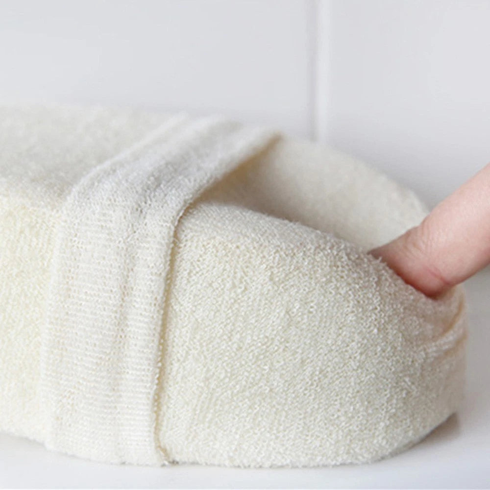 3 Pcs Loofah Bath Towel Skin Exfoliator Sponge Body Scrub Back Scrubber Brush