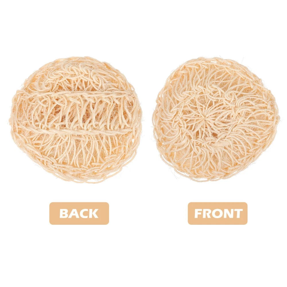 2 Pcs Sisal Bath Brush Man Mother Scrubber for Body Bathing Accessories