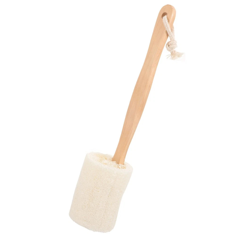 Loofah Shower Brush Exfoliating Bath Stick Body Exfoliator Cleaning
