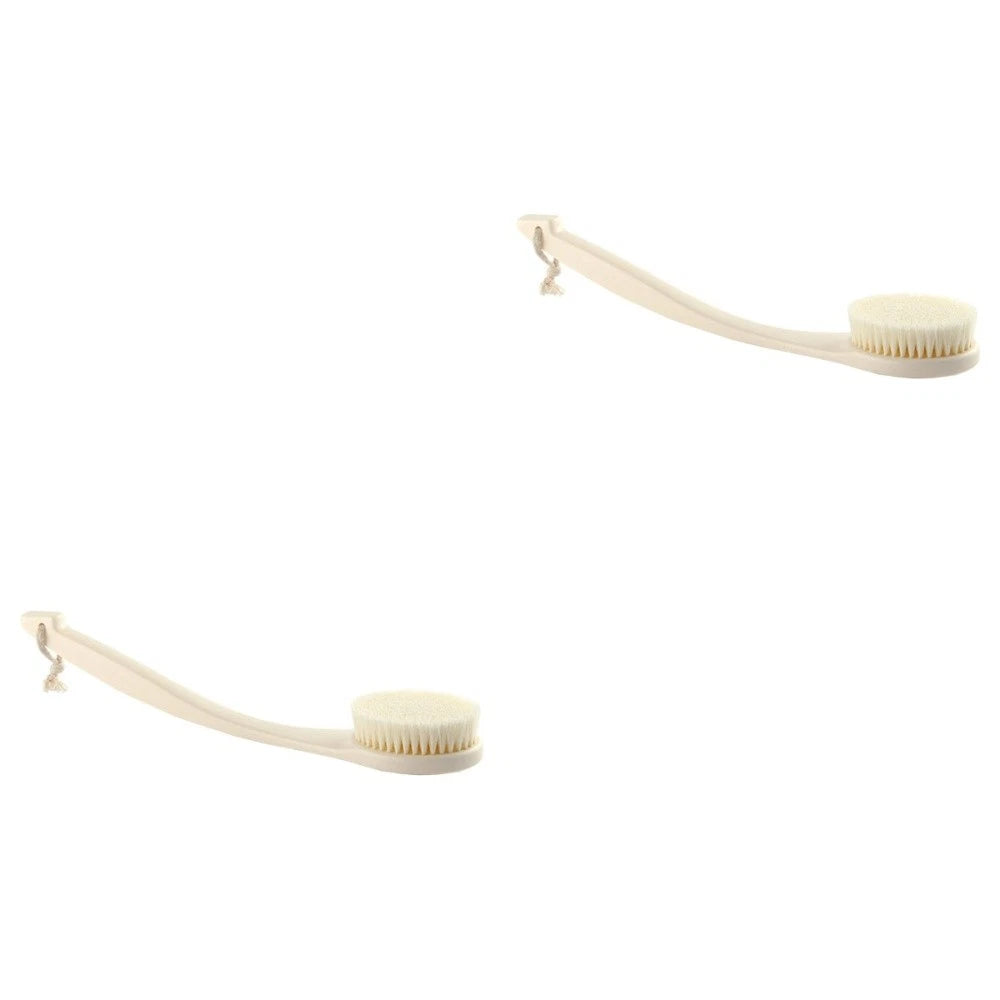 2pcs Household Bath Back Cleaning Brush Portable Back Scrubber Exfoliation