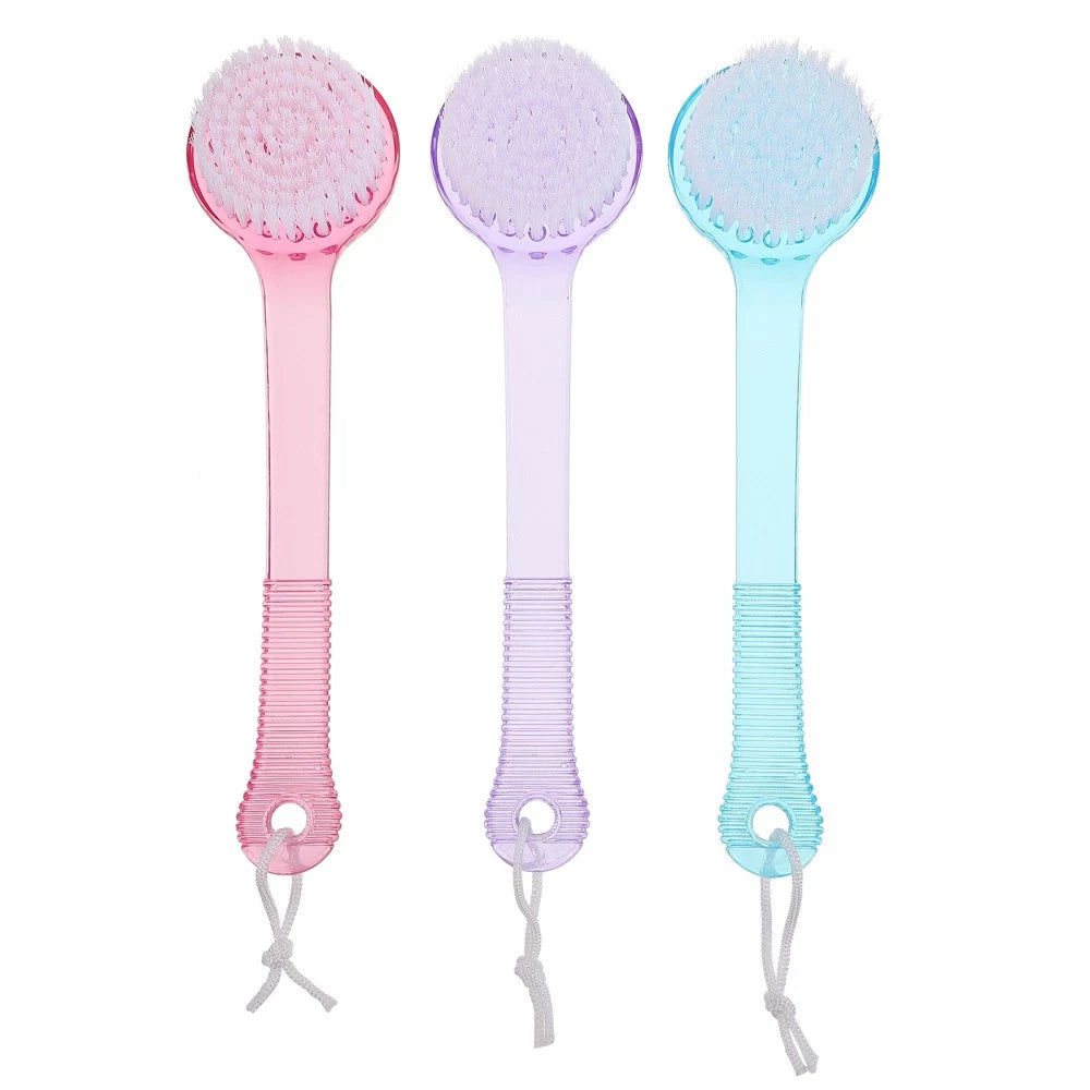 3 Pcs Bath Brush Multi-functional Exfoliating Bursh Back Scratcher for Men