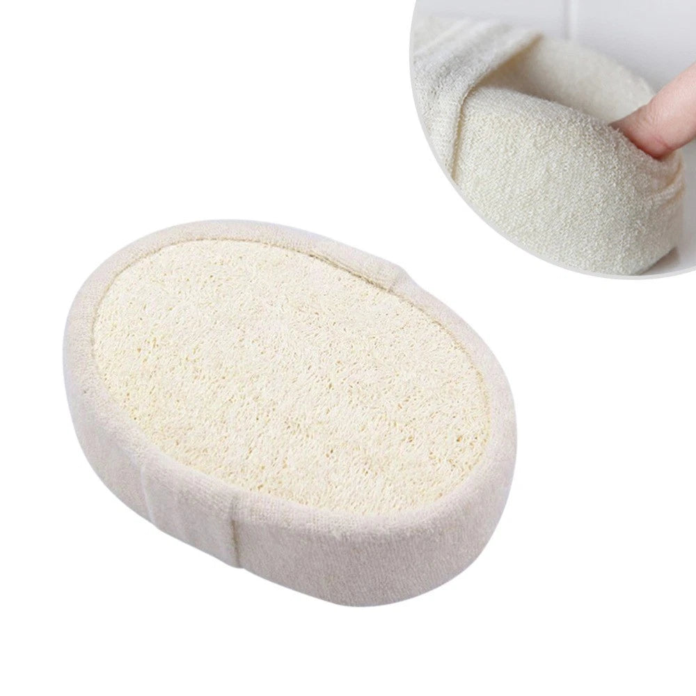 3 Pcs Loofah Bath Towel Skin Exfoliator Sponge Body Scrub Back Scrubber Brush