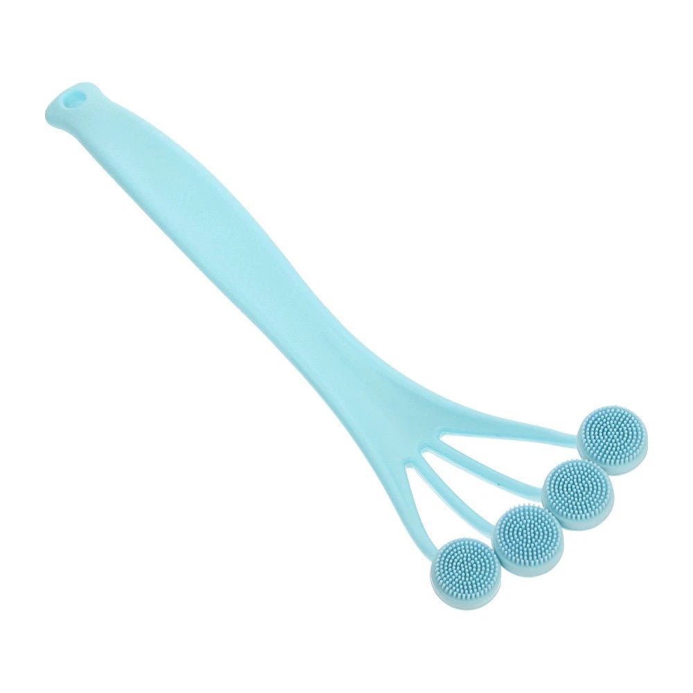 3 Pieces Exfoliating Bath Brush Man Scrubber with Handle Body Cleaning