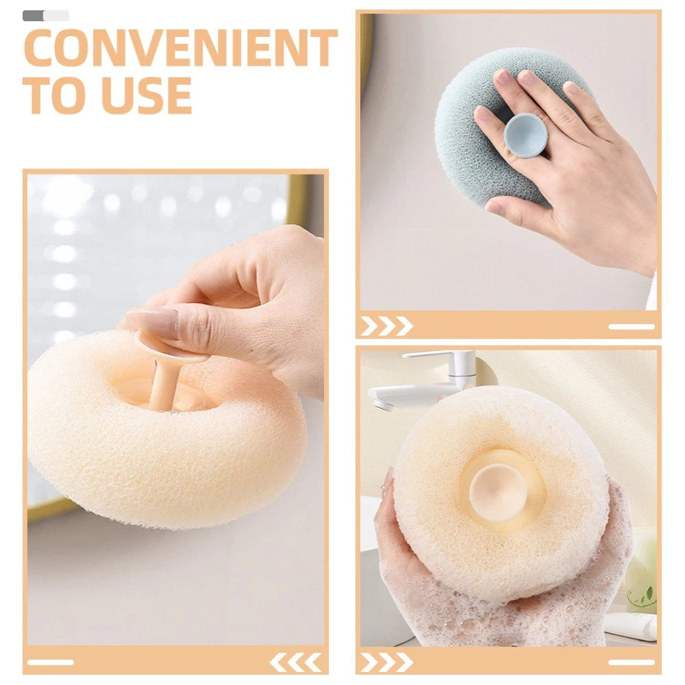 3 Pcs Bath Ball Body Exfoliator Brush Shower Brushes Bathing Skin Scrubber