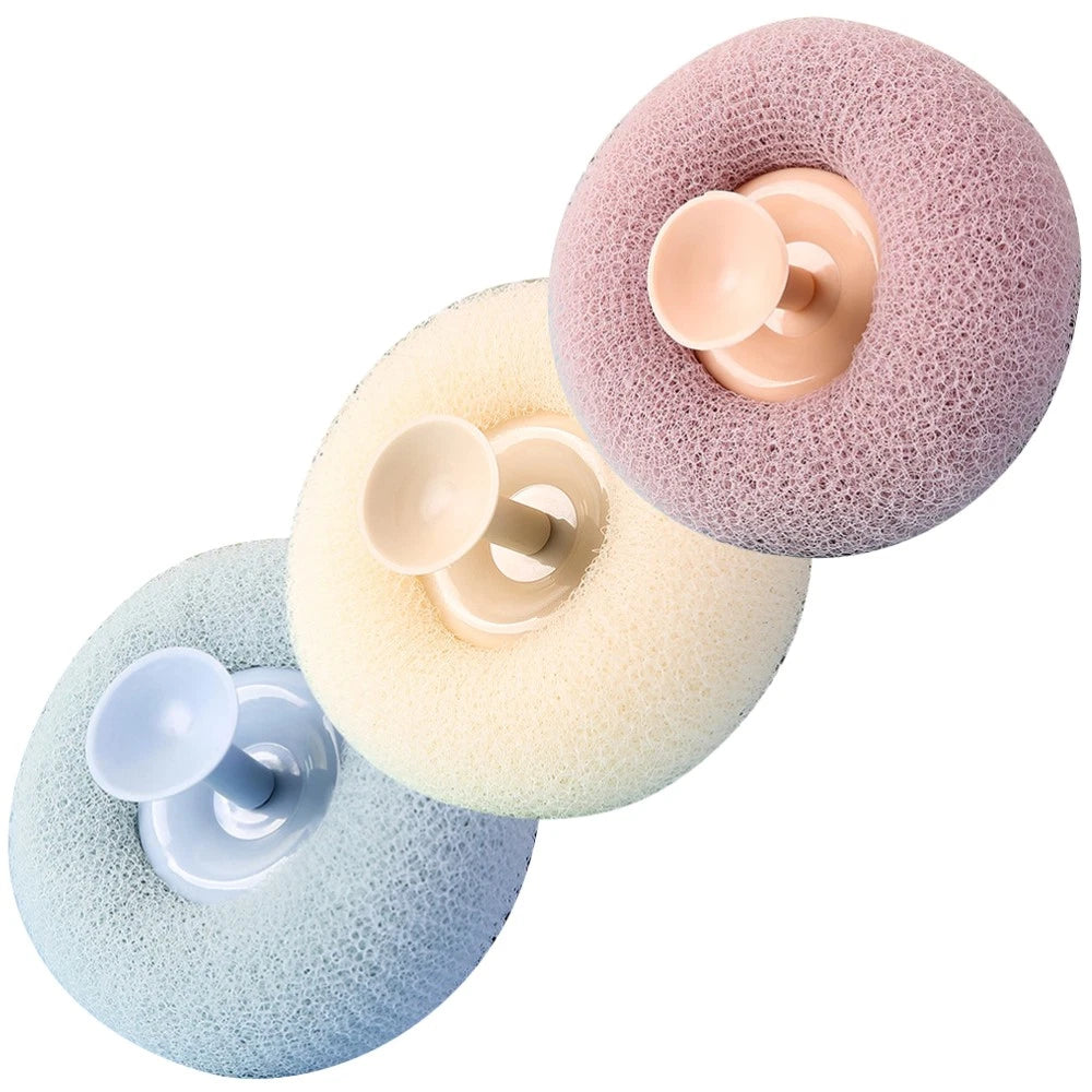 3 Pcs Bath Brush Shower Scrubber for Body Miss Bathroom Exfoliating