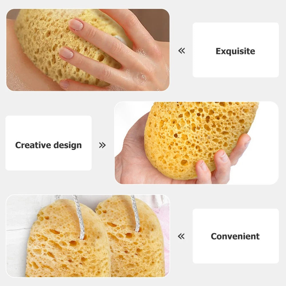 2 Pcs Bath Sponge Man Child Shower Scrubber Body Sponges Exfoliating