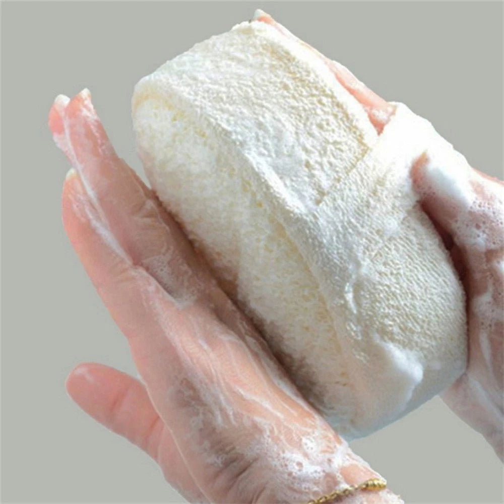 3 Pcs Loofah Bath Towel Skin Exfoliator Sponge Body Scrub Back Scrubber Brush