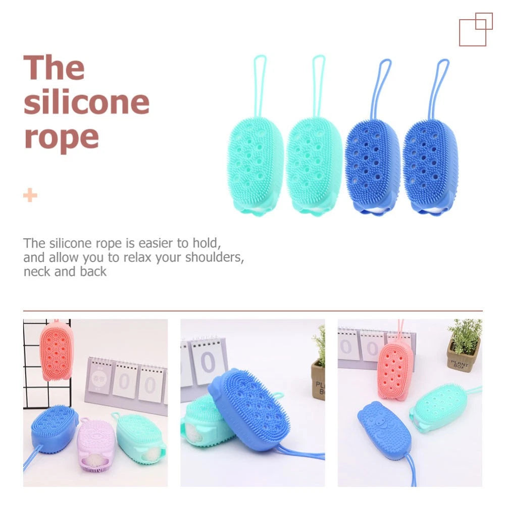 4 Pcs Scrub Brush Shower Scrubber for Body Child Baby Bath Brushes