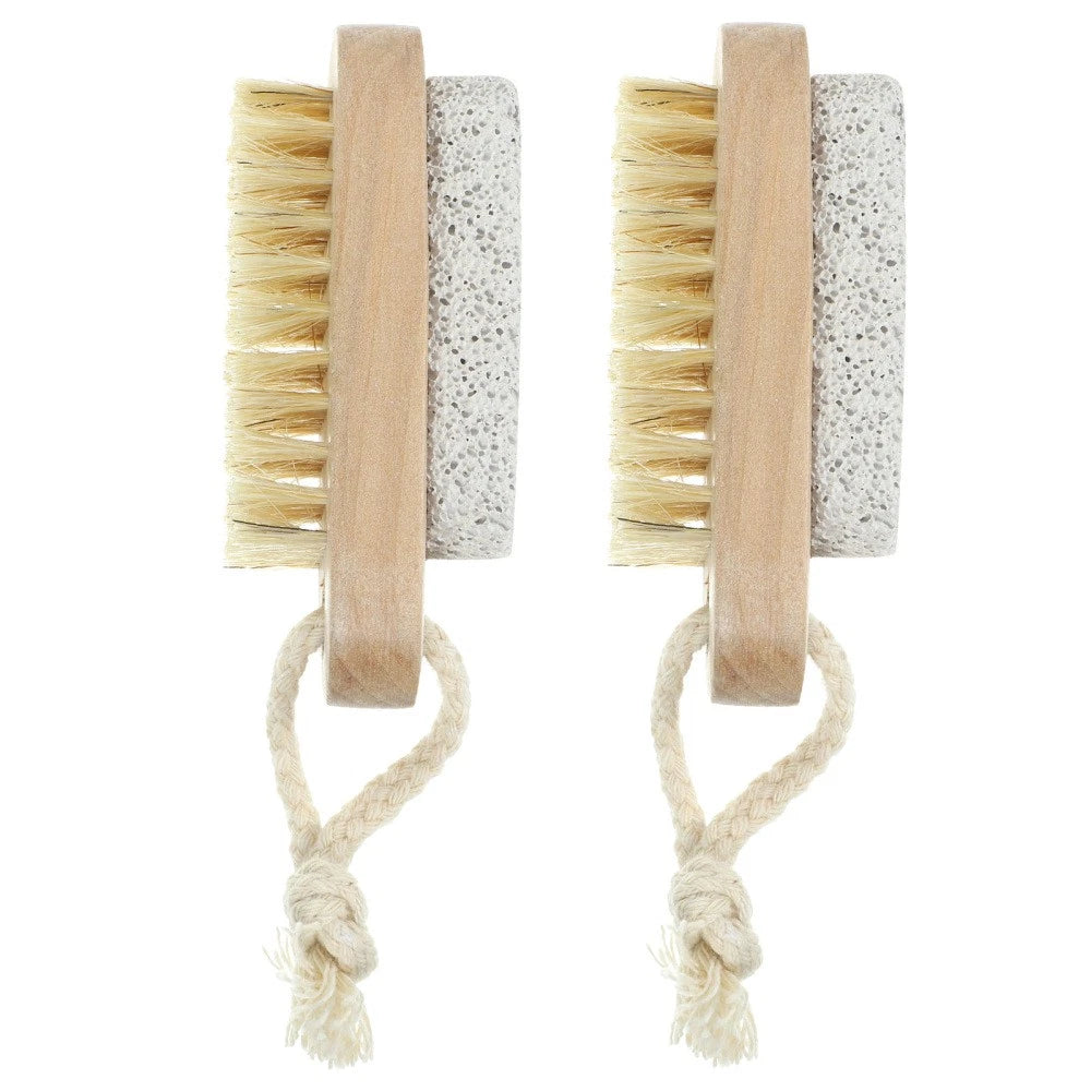 2 Pcs Double-sided Brush of Stepping Foot Bath Scrubber
