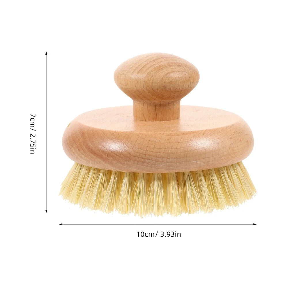 1pc Practical Round Handle Body Brush Easy Cleaning Brush Bathing Supplies