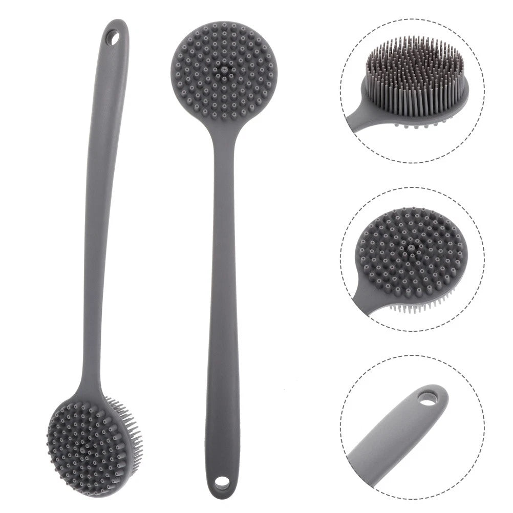 Body Scrubber Bath Brush Man Elderly Silicone Exfoliator and Shower Brushes