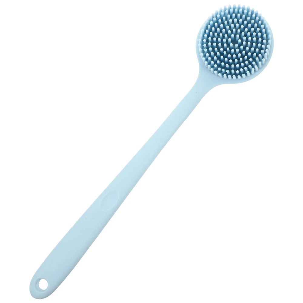 Silicone Bath Brush Back Cleaning Scrubber Man Washer Long Handle Shower