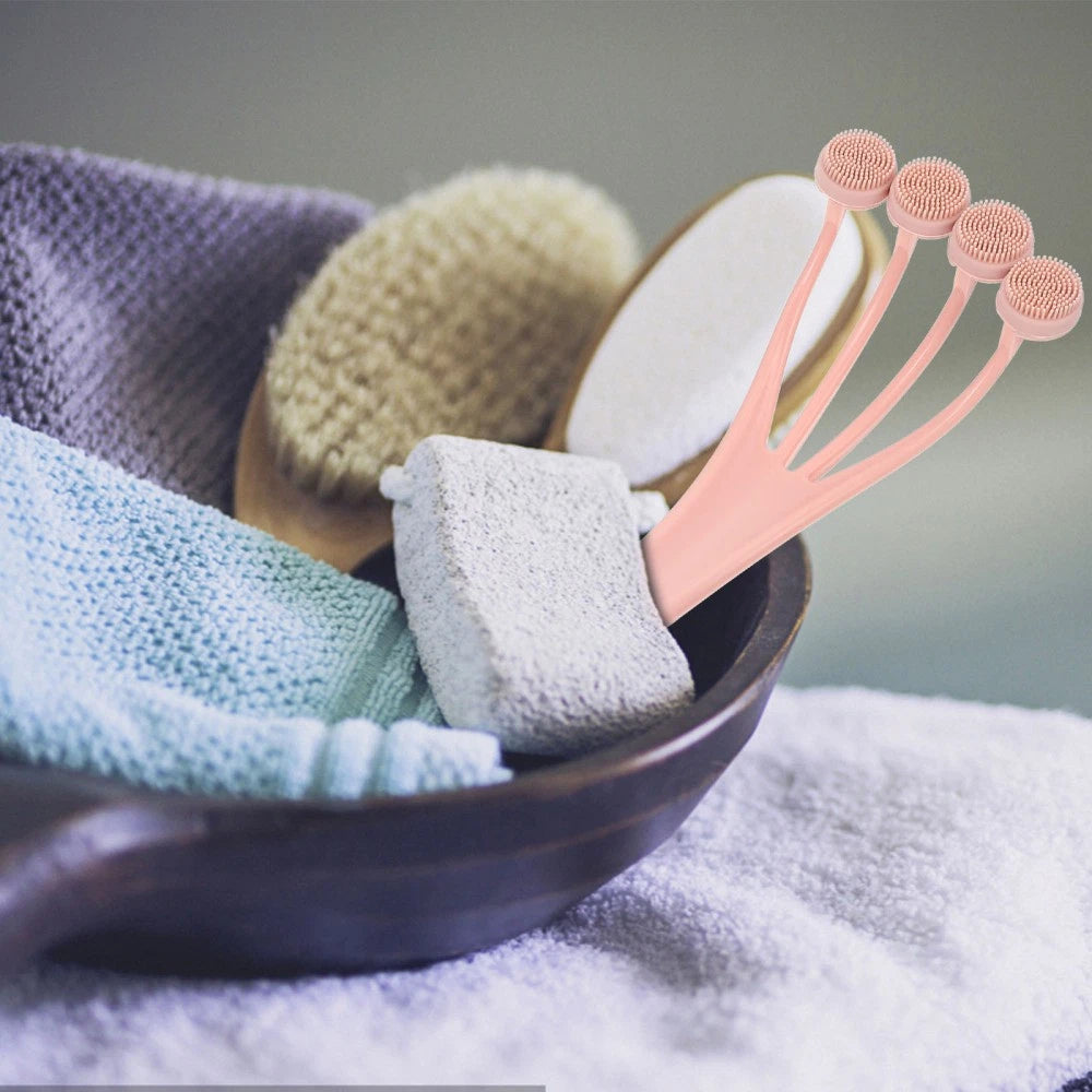 Exfoliating Bath Brush Back Scrubber Long Handle for Shower Body