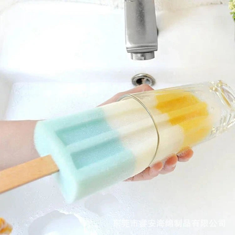 Popsicle Cute Shower Sponges Soft Bathing Scrub forKids Rainbow Baby Bath Sponge