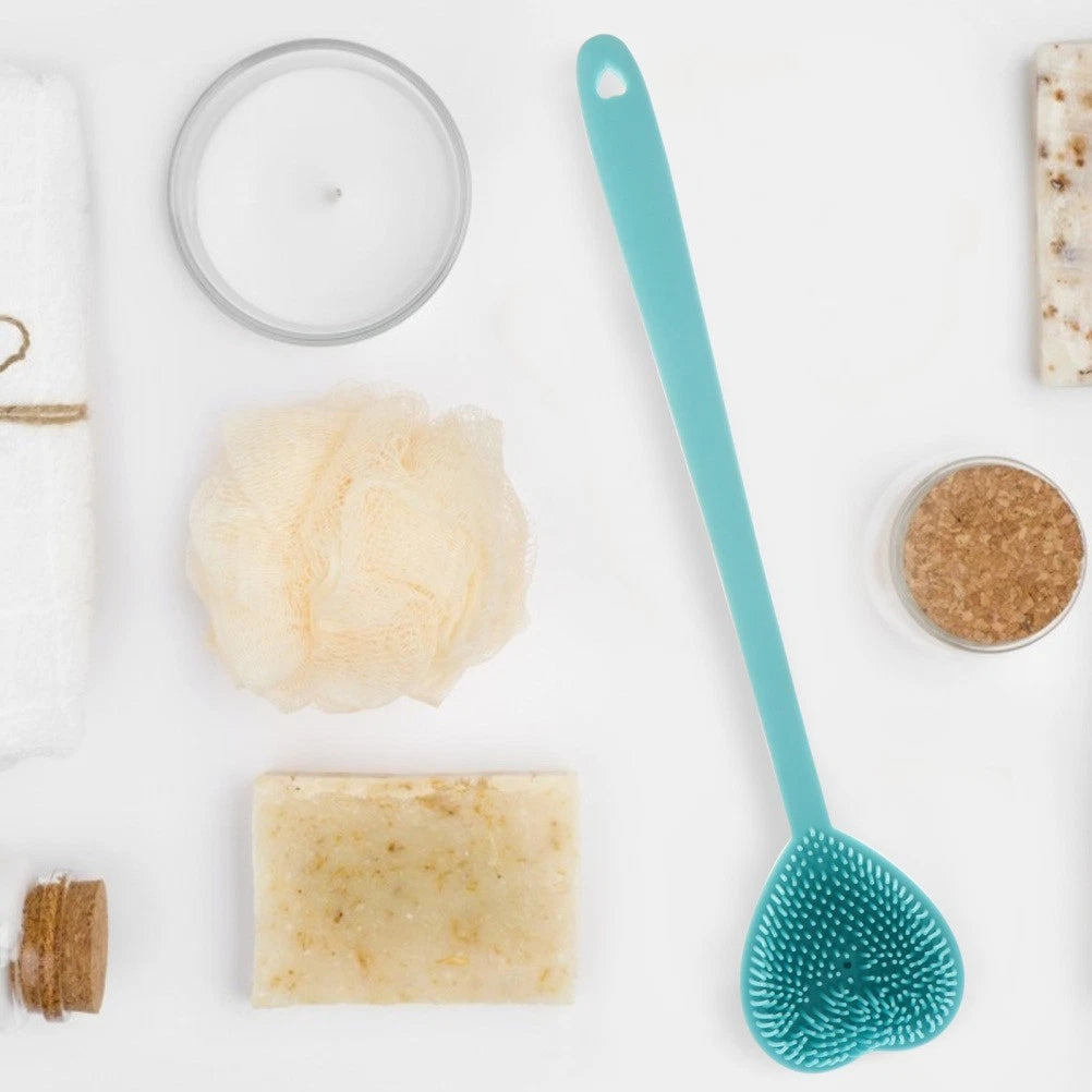 Heart-shaped Bath Brush Man Silicone Bathing Scrubber Shower Body