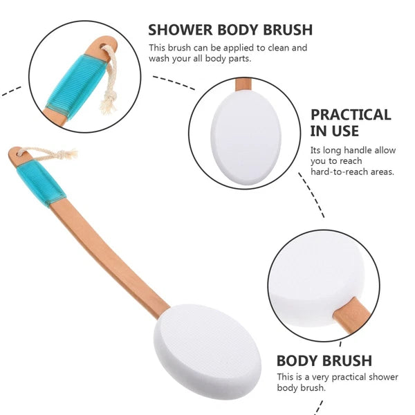 Bath Brush for Back Exfoliating Loofah Scrubber Skin Exfoliator Body