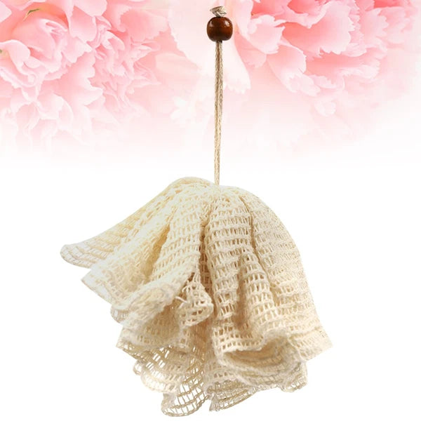 Bath Flower Towel Bathroom Shower Brushes for Body Portable Scrubber Ball Mesh