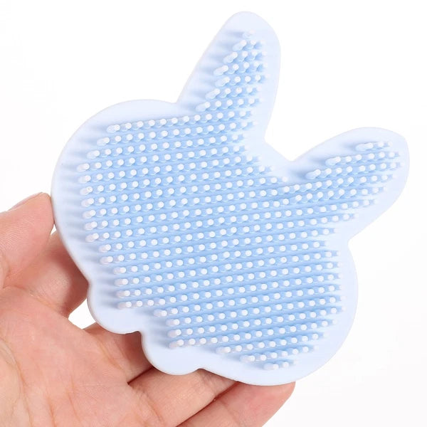 Silicone Bath Brush Child Baby Shower Exfoliating Scrubber Cleaning