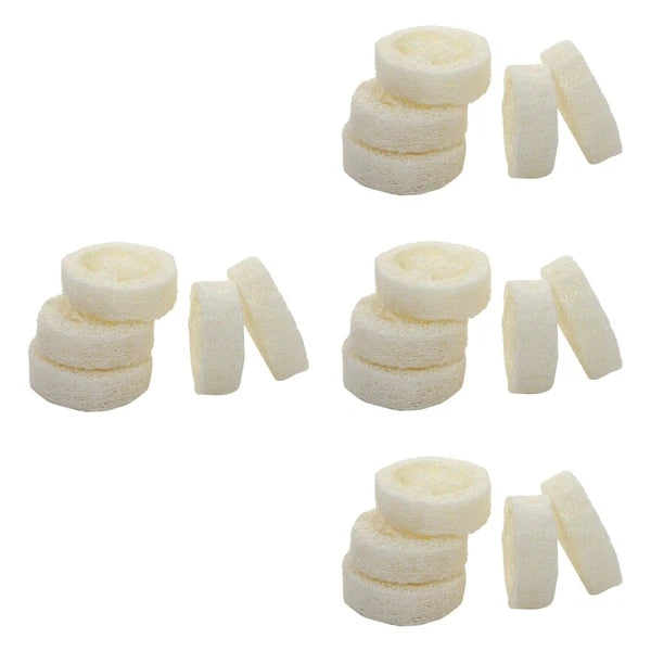 Set of 4 Loofah Shower Brush Travel Scourer Bath Sponge Adults Scrubber