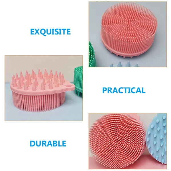 Bath Brush Brushes Silicone Body Shower Child Baby Hair Scrubber