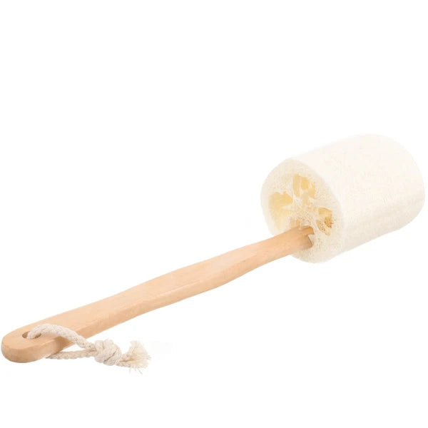 Loofah Shower Brush Exfoliating Bath Stick Body Exfoliator Cleaning
