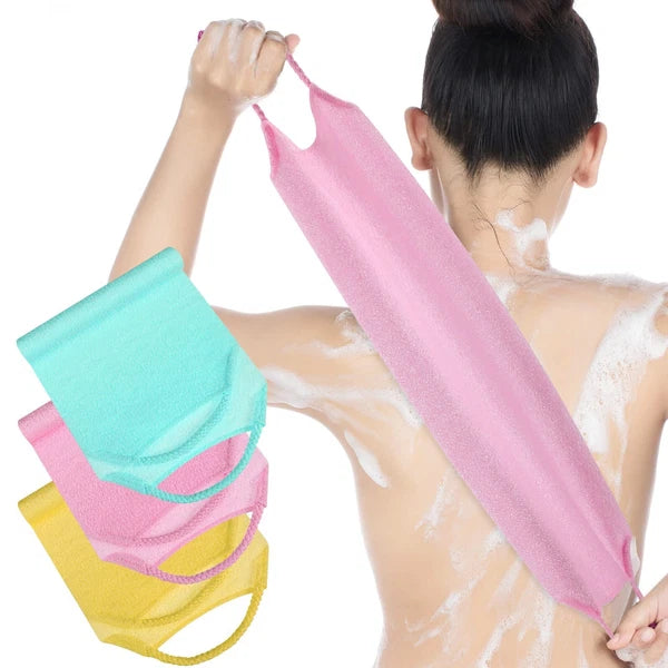 3 Pack Back Brush Long Shower Bath Scrubber Body Exfoliating Handles Washcloth