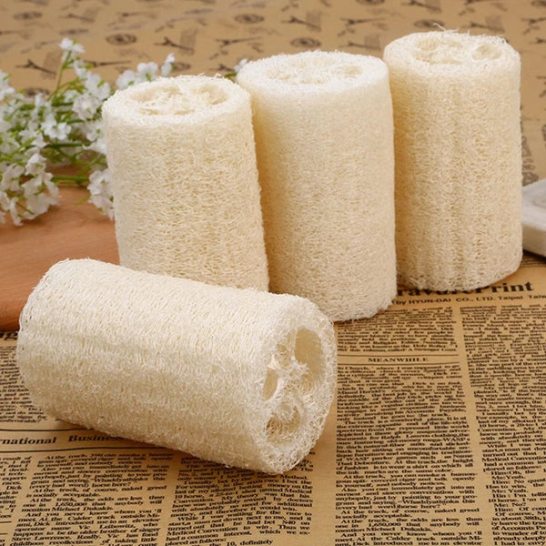 2 Pcs Loofah Bath Towel Exfoliating Washcloth Body Sponge Brush