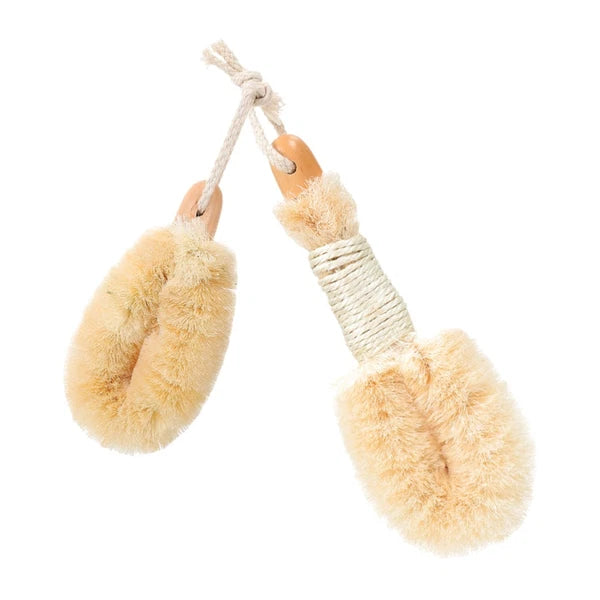 2 Pcs Silk Bath Brush Miss Man Shower Cleaning Body Brushes for Scrubbers
