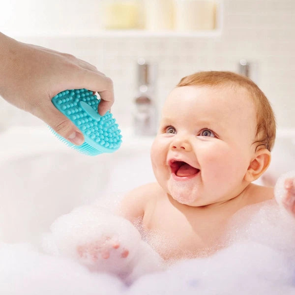 2Pcs Baby Silicone Body Brushes Practical Bath Brushes Shower Bath Brushes