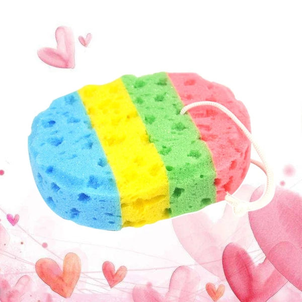 3 Pcs Bath Sponge Cleaning Brushes Shower Four Colors Sponges Bathing Tools