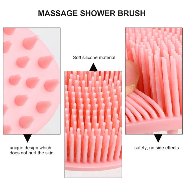 Bath Shower Scrubber Shower Body Scrubber Silicone Body Brush