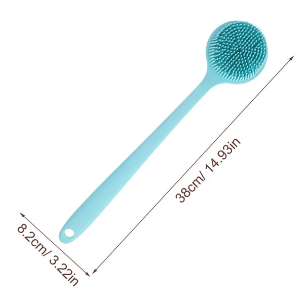 Long Handle Bath Brush Silicone Exfoliator Body Scrubber for The Shower
