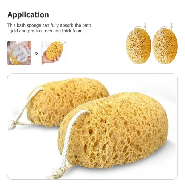 2 Pcs Bath Sponge Man Child Shower Scrubber Body Sponges Exfoliating