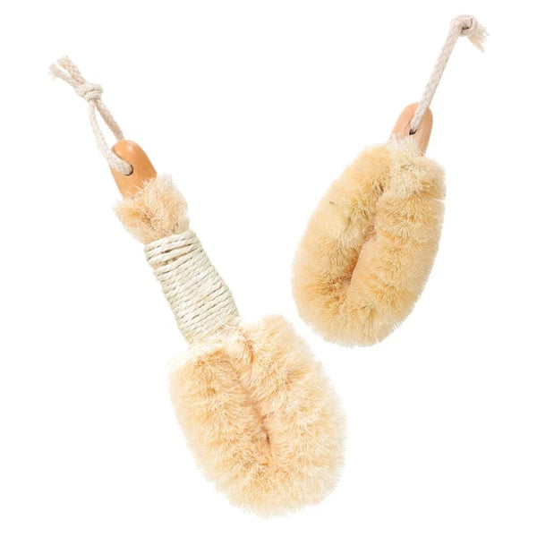 2 Pcs Silk Bath Brush Body Brushes for Shower Exfoliating Man Exfoliator