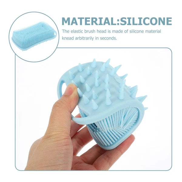 Silicone Bath Brush Man Child Shower Scrubber for Body Scrubbing