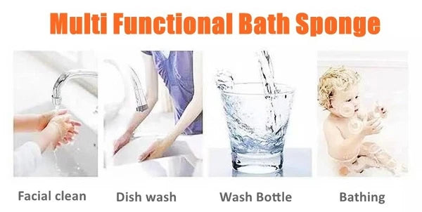 Popsicle Cute Shower Sponges Soft Bathing Scrub forKids Rainbow Baby Bath Sponge