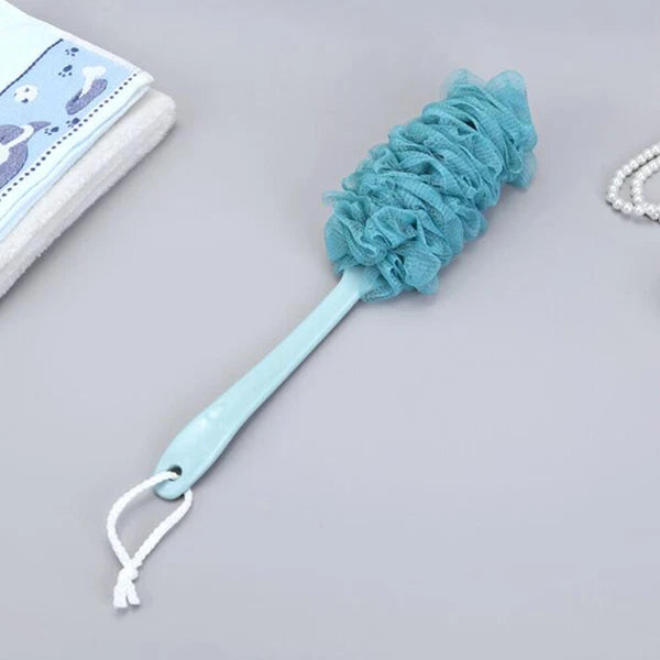 Bath Sponge Back Cleaner Brush and Towel Shower Scrubber Long Handle