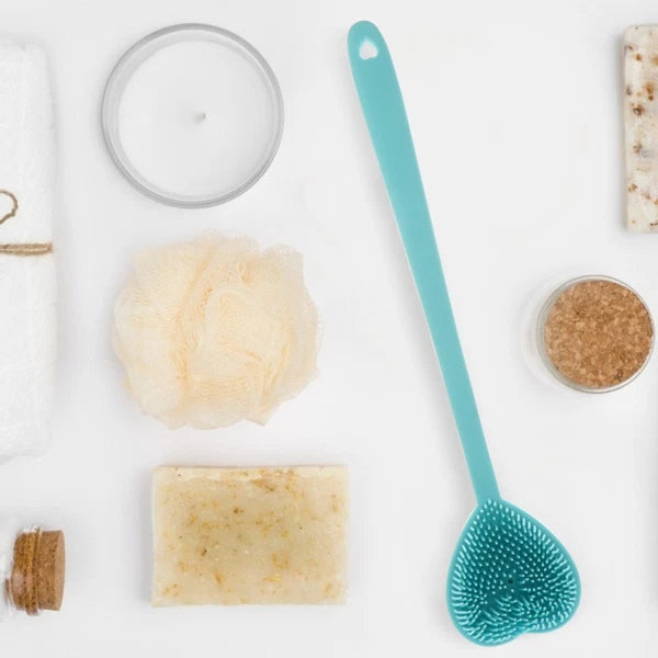 Heart-shaped Bath Brush Man Silicone Bathing Scrubber Shower Body