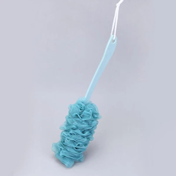 Bath Sponge Back Cleaner Brush and Towel Shower Scrubber Long Handle