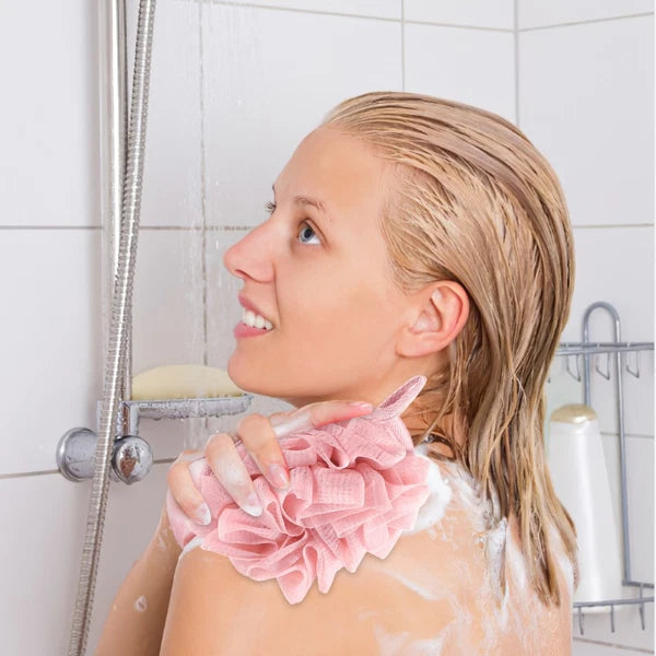3 Pcs Bath Sponge Brush Travel Shower Puff Loofahs Scrubber Ball